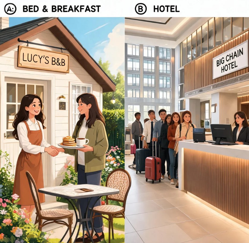 The two options, labelled A and B